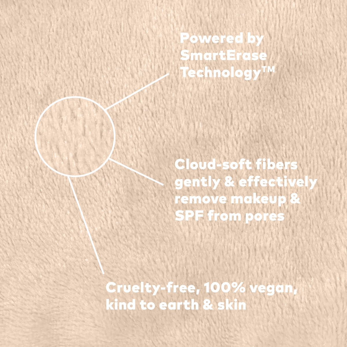 Two-sided design for erase and exfoliate functions