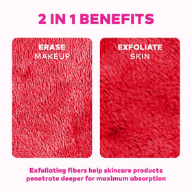MakeUp Eraser PRO reusable-washable care image emphasizes machine washing for long-term use