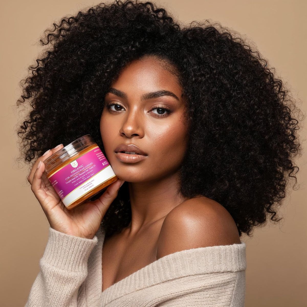 MAKOF BEAUTY wash-and-go curls ready with natural moisture.