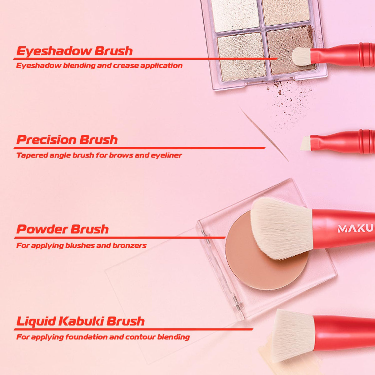 Makup Beauty JetSetter fluffy powder brush ideal for blush or bronzer