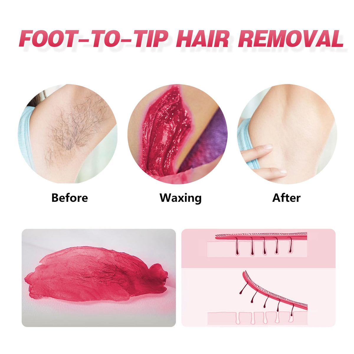Makupala waxing session on legs and underarms with smooth results.