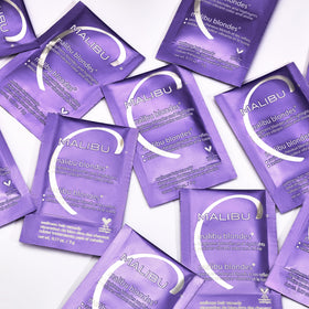 Malibu C Blonde Toner application showing even distribution.