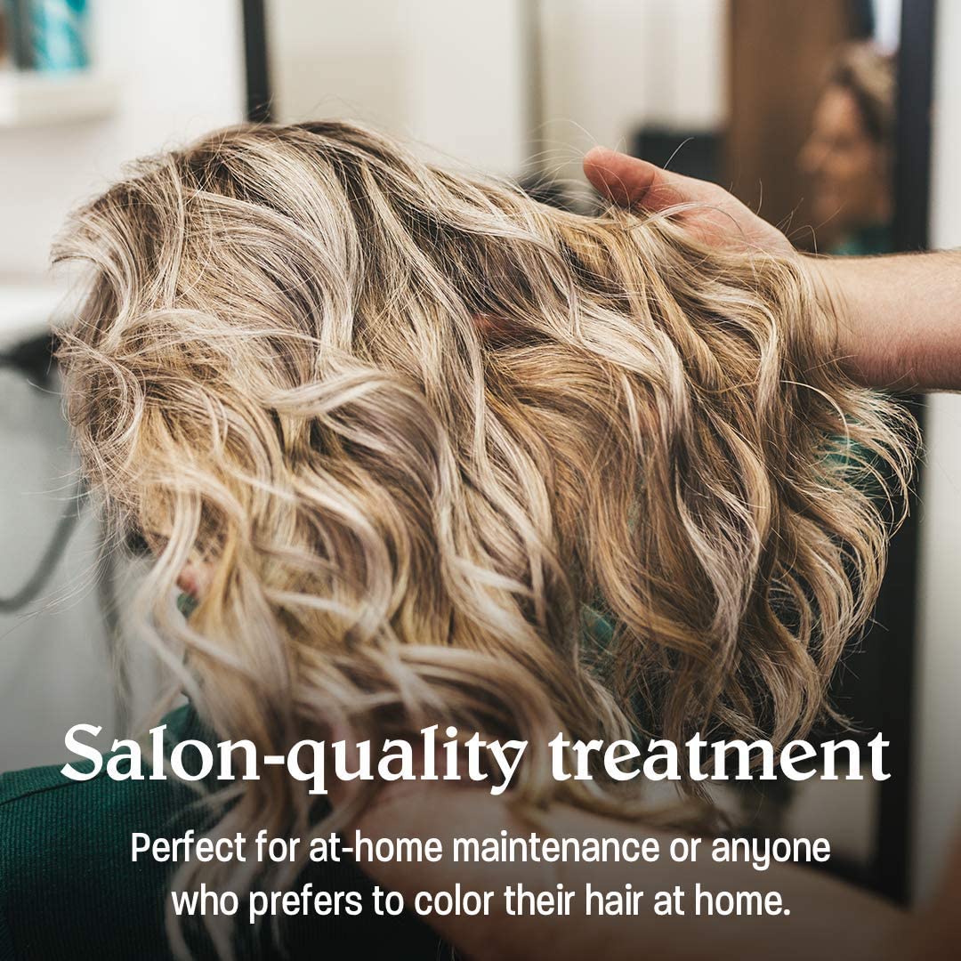 Malibu C Blondes Wellness Remedy delivers shiny, vibrant blonde hair after rinse.