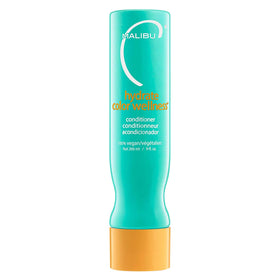 Malibu C Hydrate conditioner bottle showing color-safe hydration for vibrant hair
