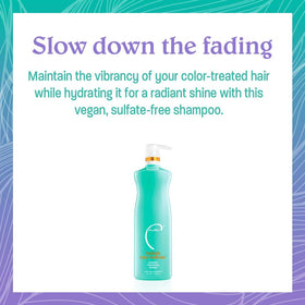 Malibu C Hydrate Color Wellness Duo shampoo pour demonstrates quick distribution and rich lather