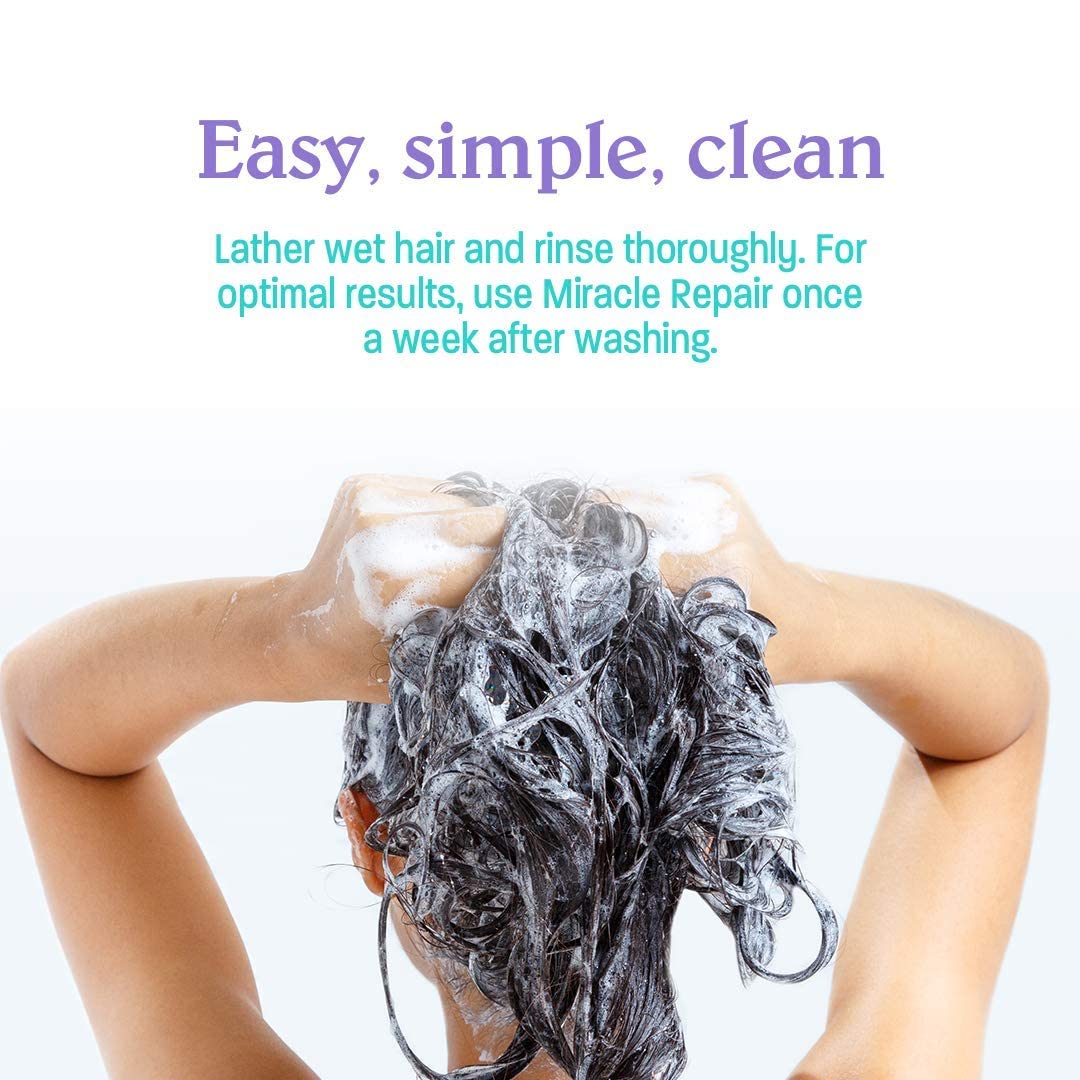 Malibu C Miracle Repair damage hair closeup shows detangling potential