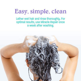 Malibu C Miracle Repair damage hair closeup shows detangling potential