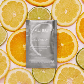 Malibu C Scalp Therapy being applied to dry scalp for moisture and relief
