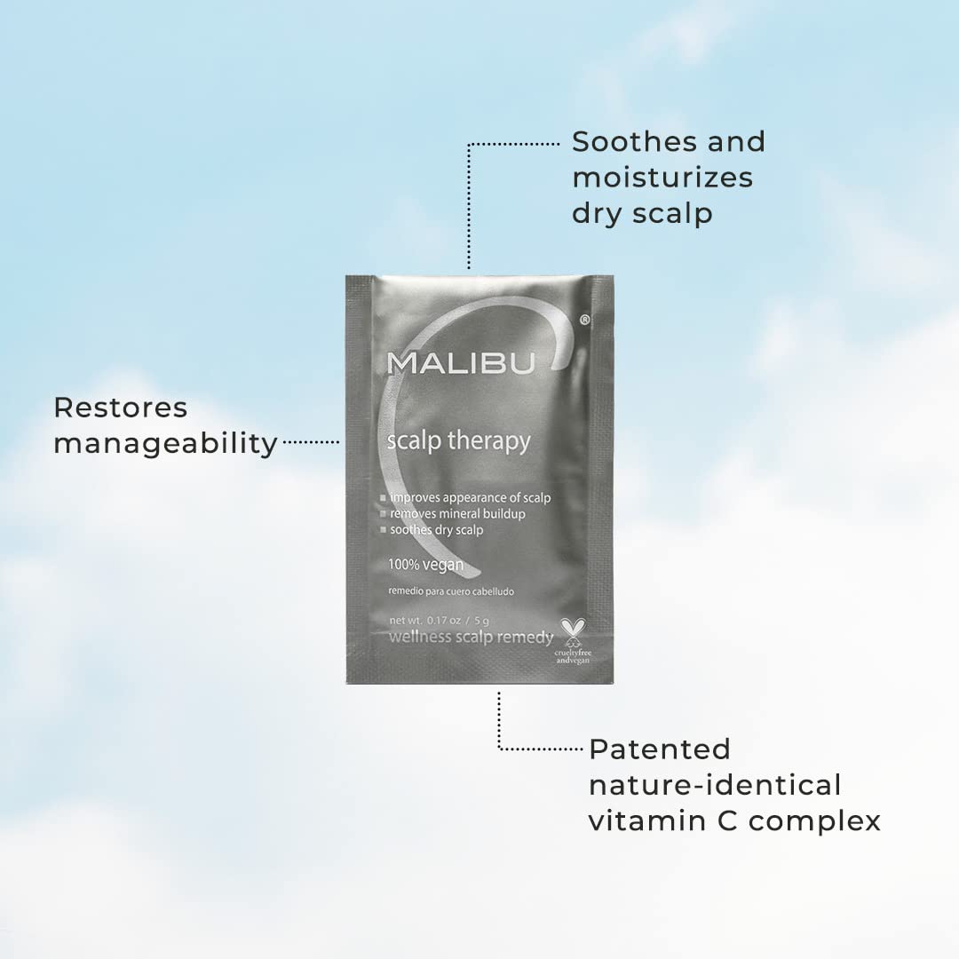 Malibu C Scalp Therapy massaged into scalp for improved manageability