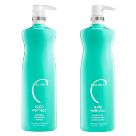 Malibu C Scalp Wellness Shampoo bottle for daily refreshing scalp care.