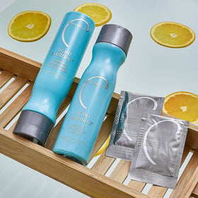 Malibu C sulfate-free surfactant technology visual suggests gentle, irritation-free cleansing.