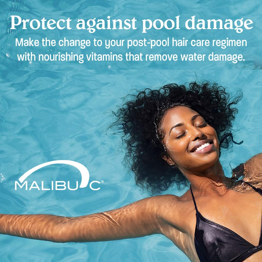 Malibu C Swimmers Wellness Shampoo dispensing cap for convenient usage.