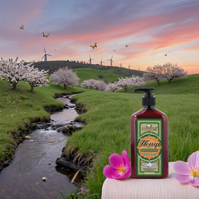 Malibu Hemp 18-ounce packaging emphasizing value and long-lasting hydration