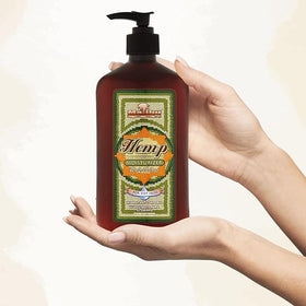 Malibu Hemp bottle close-up highlighting a subtle fragrance in use