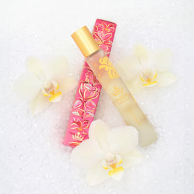 Malie Organics Plumeria Perfume Oil Roll-On bottle for on-the-go scent layering
