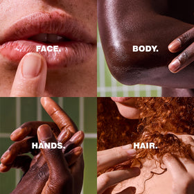 MALIN+GOETZ balm on rough elbows softens skin.