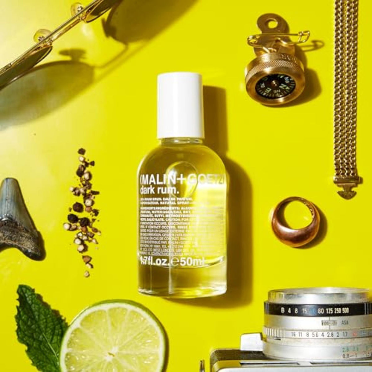 MALIN+GOETZ Dark Rum middle notes of leather and rum create warm depth