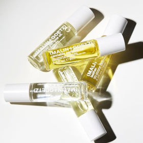 MALIN+GOETZ Leather Perfume Oil with floral hints softening the leather