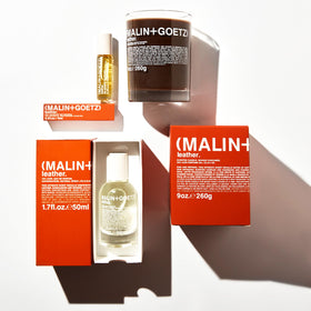 MALIN+GOETZ Leather Perfume Oil applied to pulse points