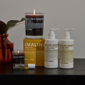Grape seed oil ingredient detail in MALIN+GOETZ Rum Body Lotion.
