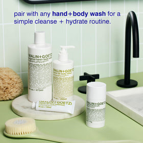MALIN+GOETZ bergamot-scented lotion offers refreshing daily use