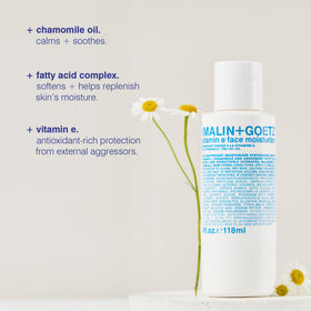 Vitamin E moisturizer texture closeup shows quick absorption with no greasy residue.