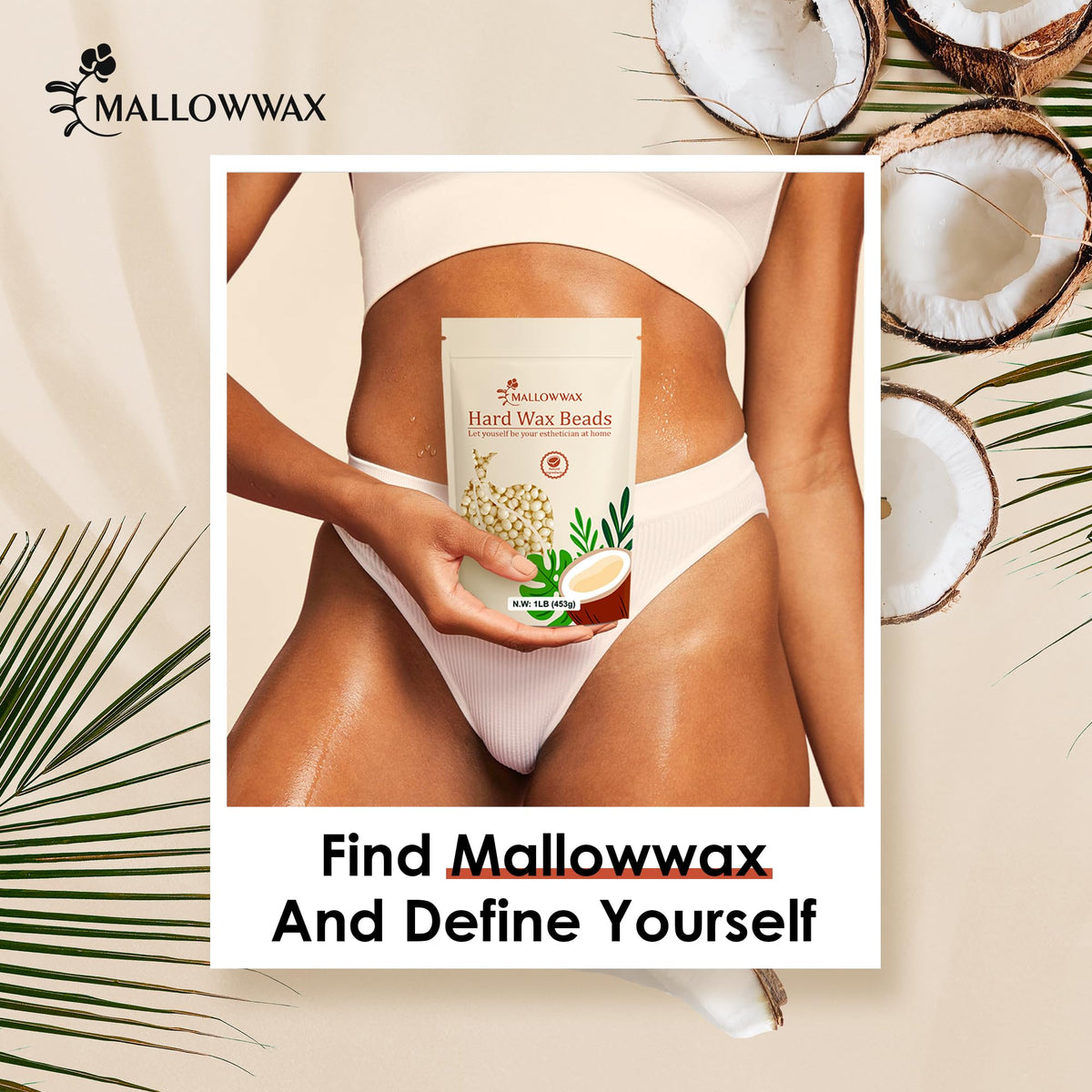 Mallowwax 1lb refill beads offer cost-effective home waxing supplies