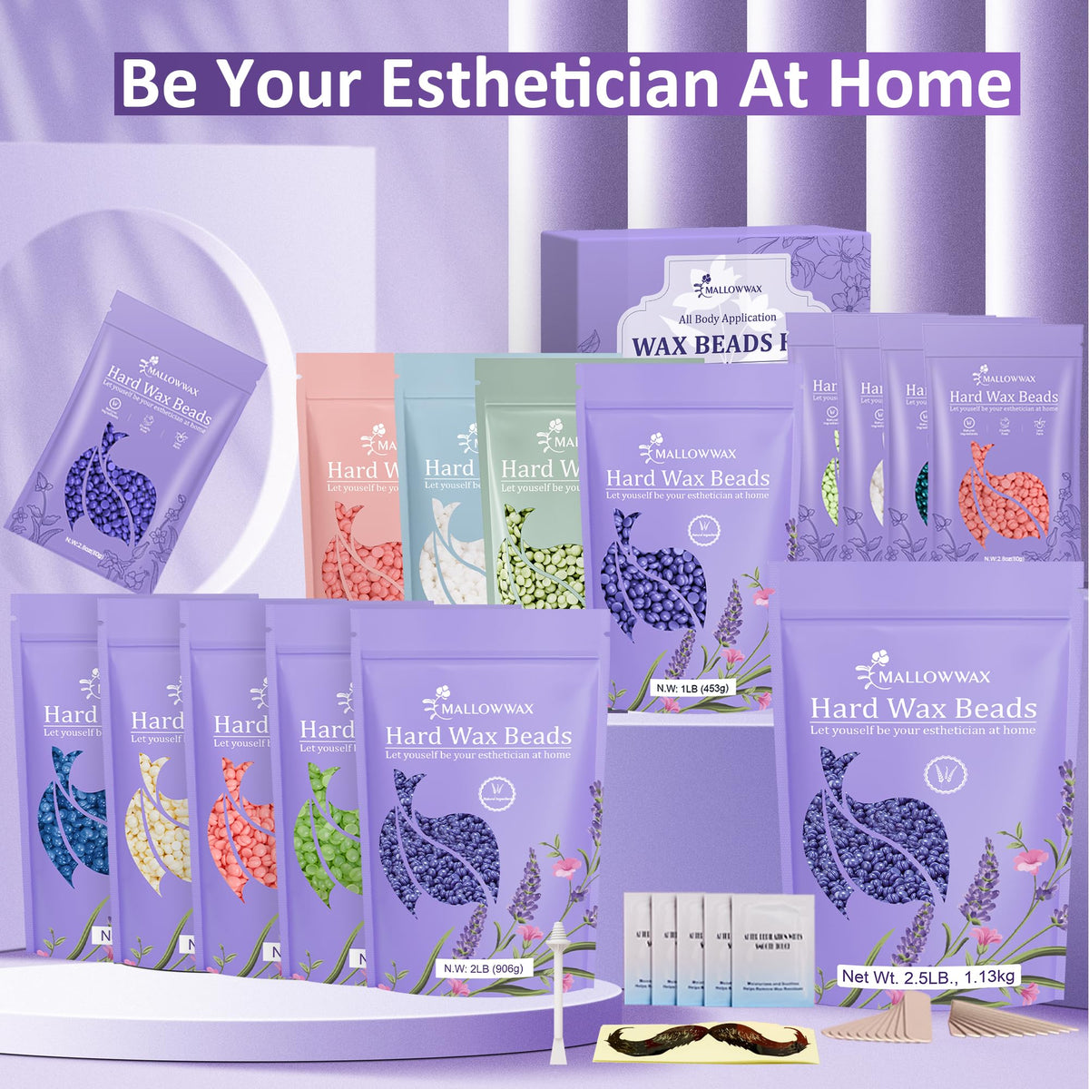 Mallowwax lavender scent adds a fresh fragrance.