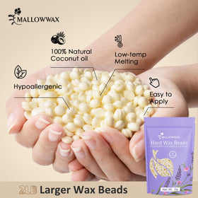 Mallowwax mess-free cleanup after waxing—less residue.