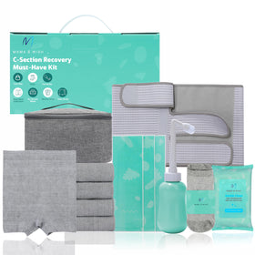 Mama & Wish C-Section Kit belly band wear for comfortable postoperative support.