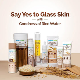 MAMAEARTH skincare routine image illustrating a simple daily regimen.
