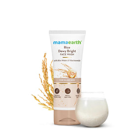 Ingredients highlight rice water and niacinamide in MAMAEARTH face wash.