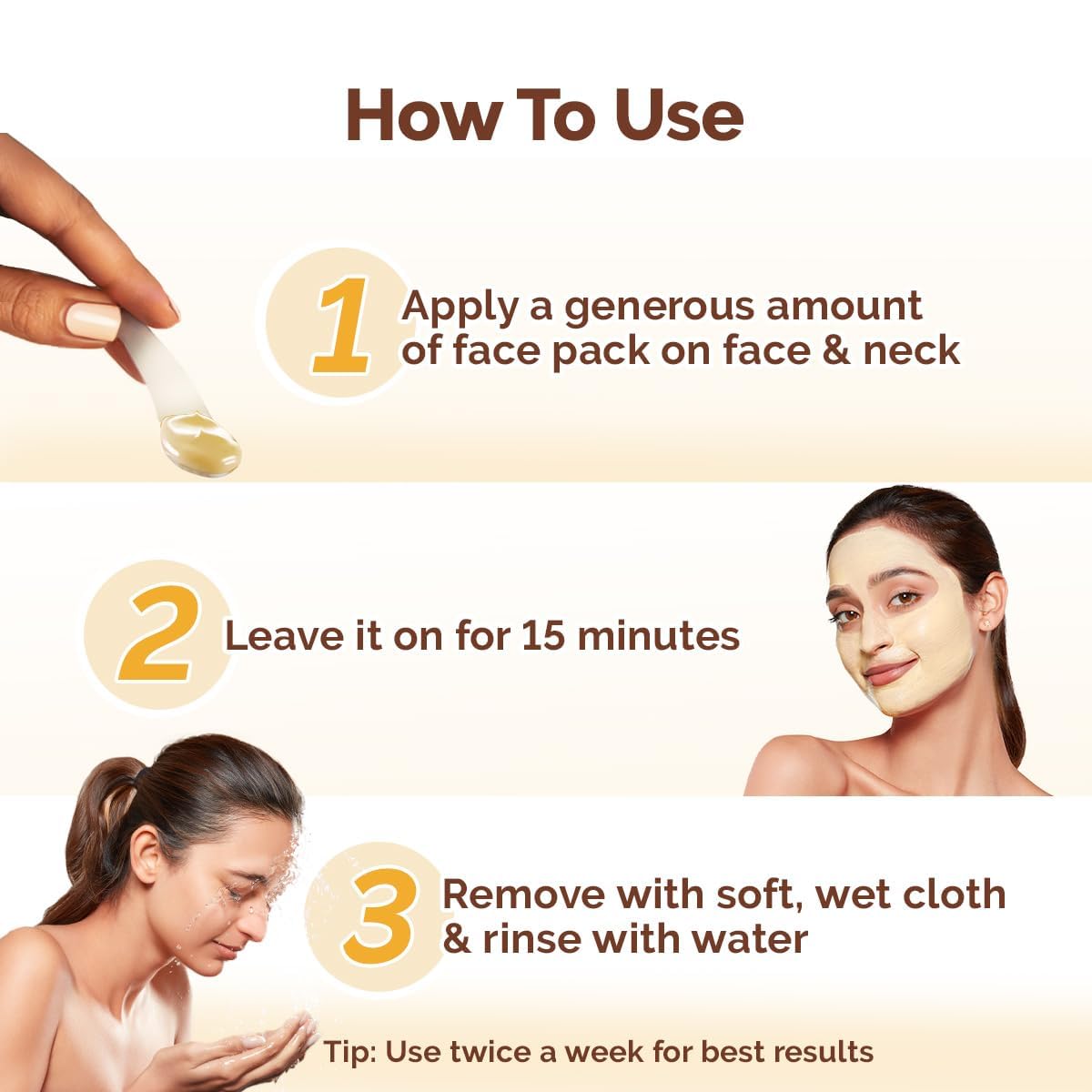 MAMAEARTH Ubtan Face Pack texture spreads evenly for comfortable use.