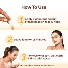 MAMAEARTH Ubtan Face Pack texture spreads evenly for comfortable use.