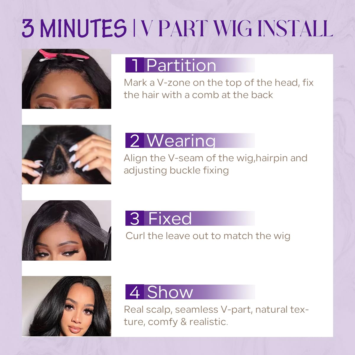 Mamushow 200% density human hair for fuller everyday style