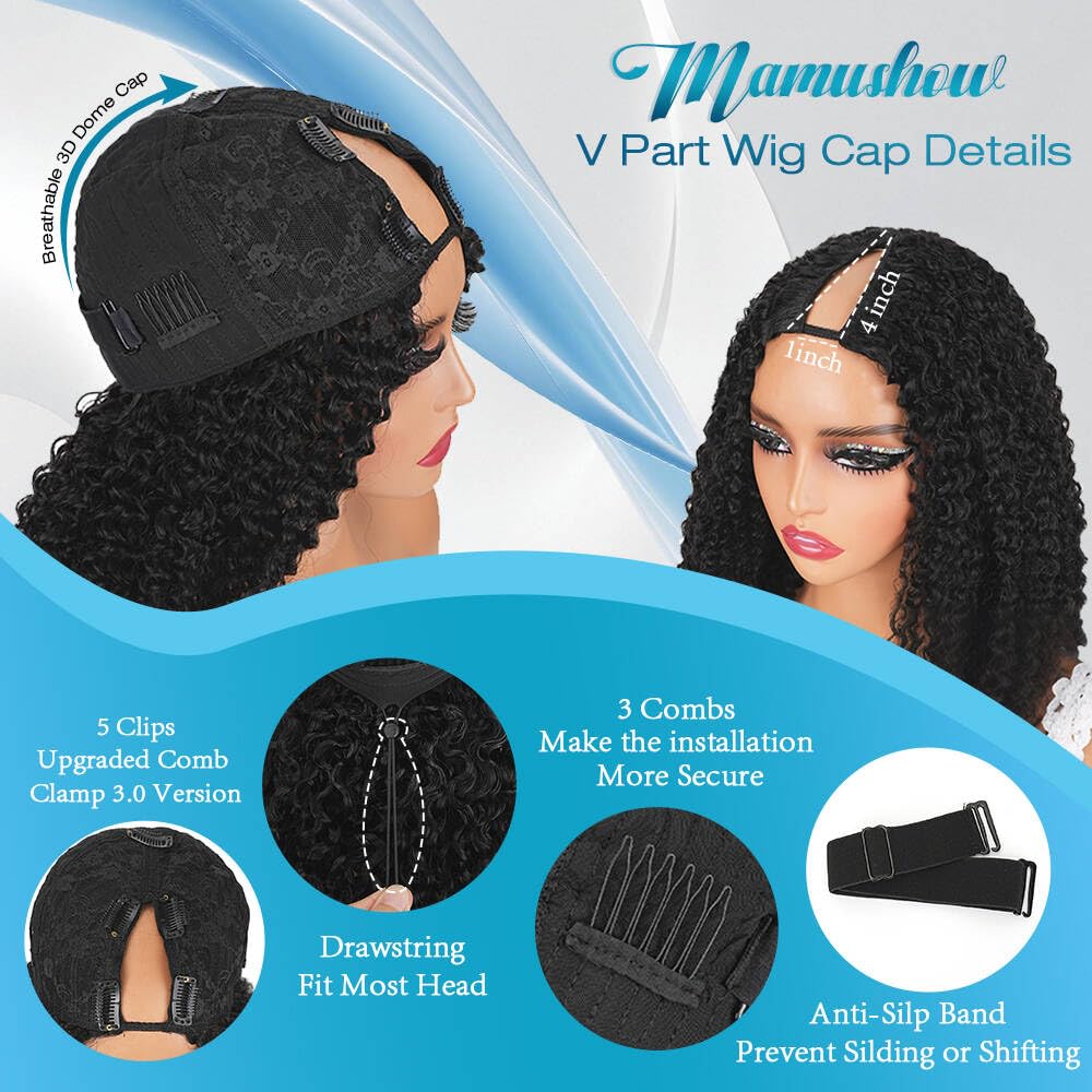 Mamushow adjustable drawstring cap fits 18-24 inches.