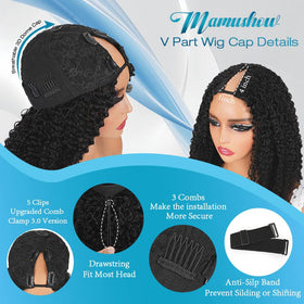 Mamushow adjustable drawstring cap fits 18-24 inches.