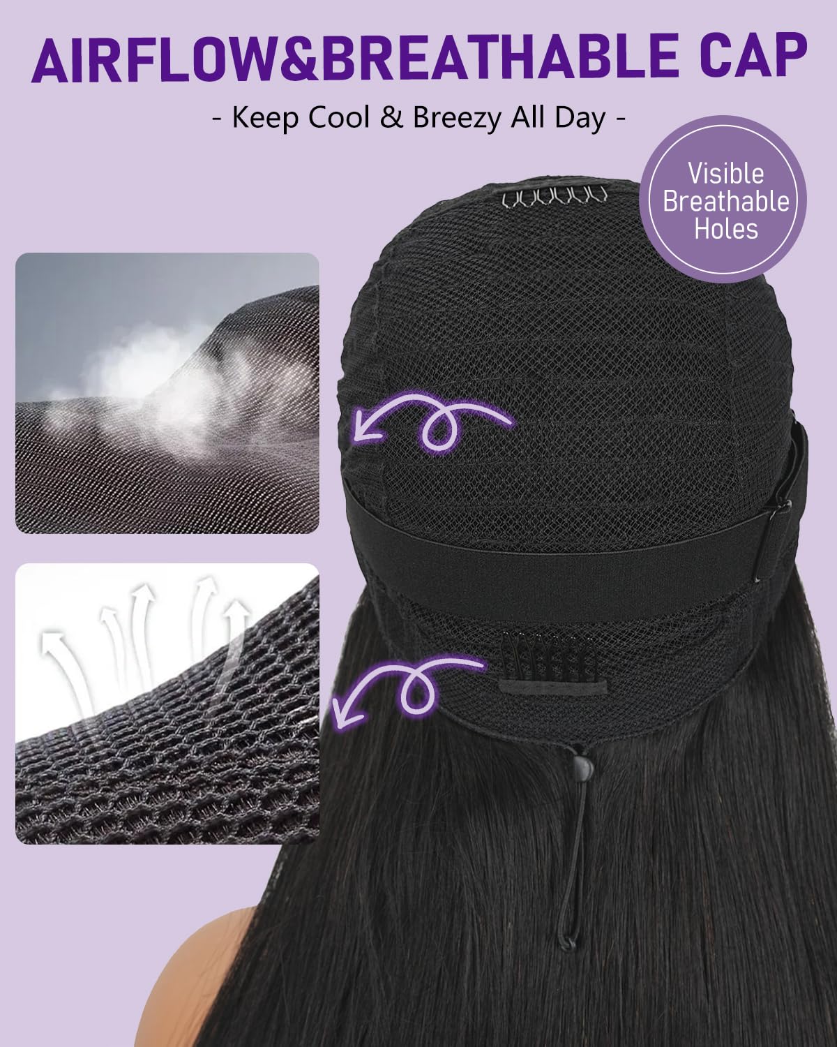 Mamushow natural color hair wig blending with skin tones