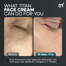 Man Labs Titan for men supports tightening and toning of skin.