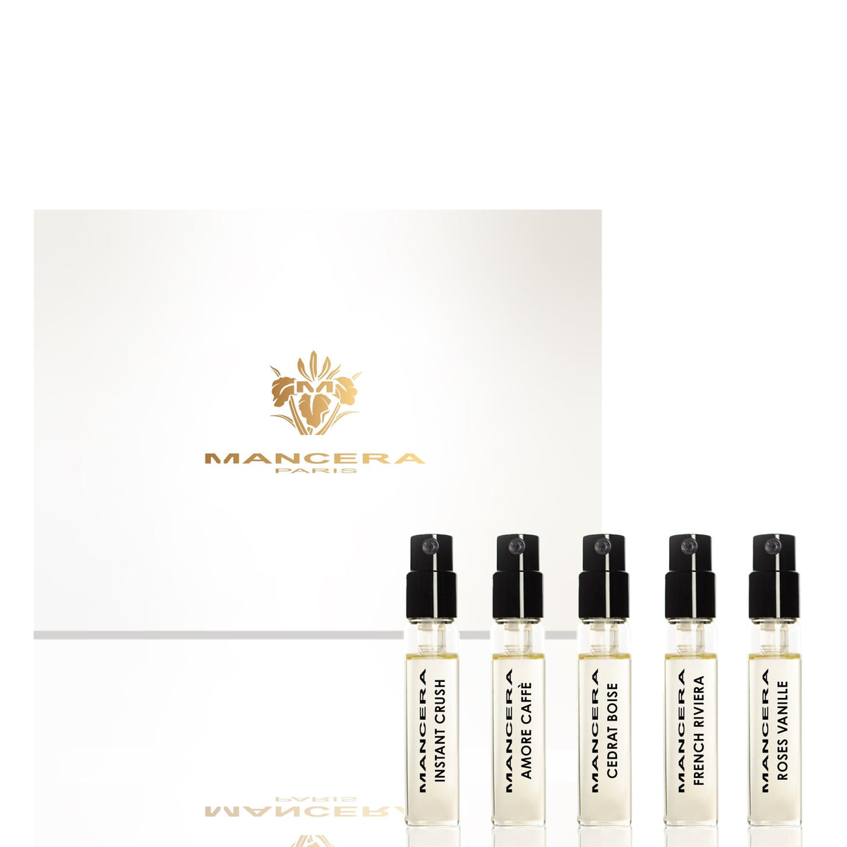 Mancera Discovery Set with 5x2ml samples for exploring scents on the go