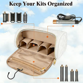 Mancro Airwrap attachments slots organize styling tools and accessories.