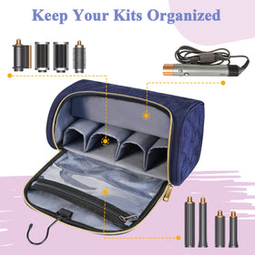 Mancro clear pocket and open pouch store oils and sprays.