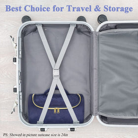 Mancro compact travel bag with durable zippers for travel.