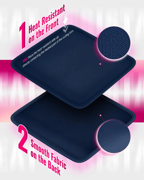Elastic pockets secure clips and headbands for travel.