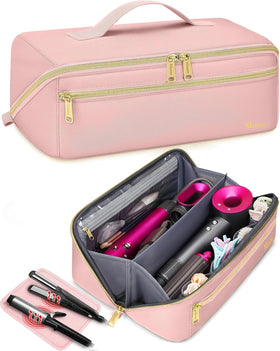 Mancro hot hair tools travel bag with spacious interior for organized flat irons.