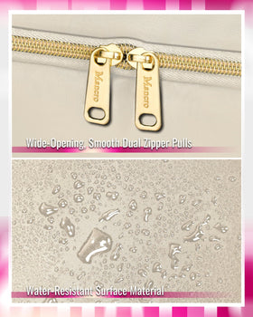 Mancro bag top handles for easy carrying and hanging.
