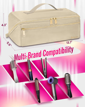 Mancro exterior made of water-resistant material for travel protection.