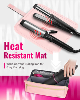 Mancro large-capacity interior lets you group irons and accessories.
