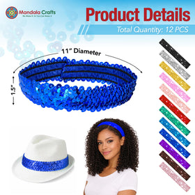 Mandala Crafts breathable cotton-backed headbands stay secure during workouts.