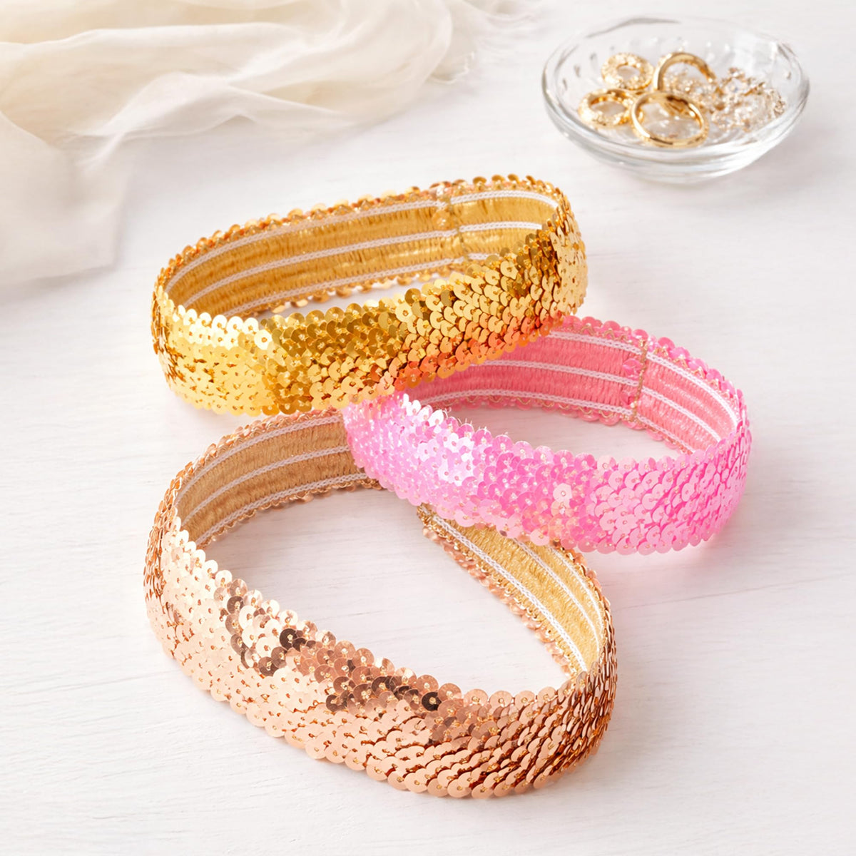 Mandala Crafts bulk pack headbands are great for giveaways and group events.